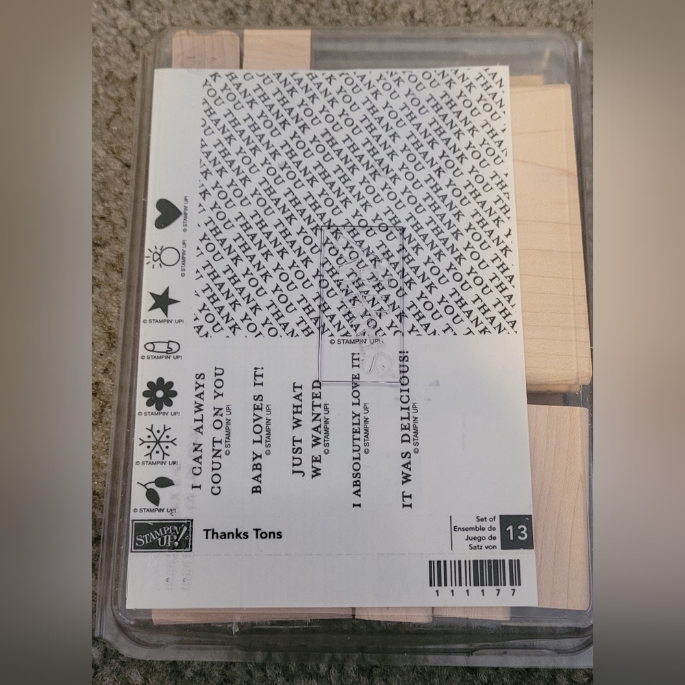 STAMPIN UP RETIRED Thanks Tons